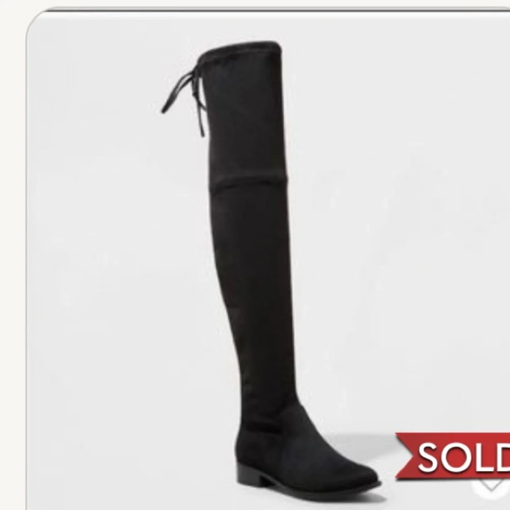 A new day black knee high boots block heels new
